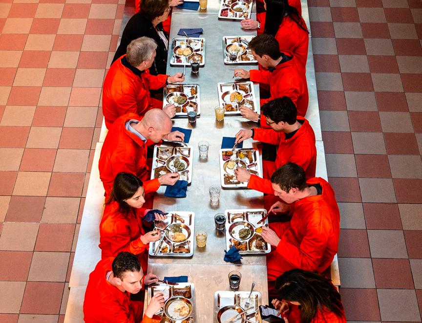 Kick off in de gevangenis